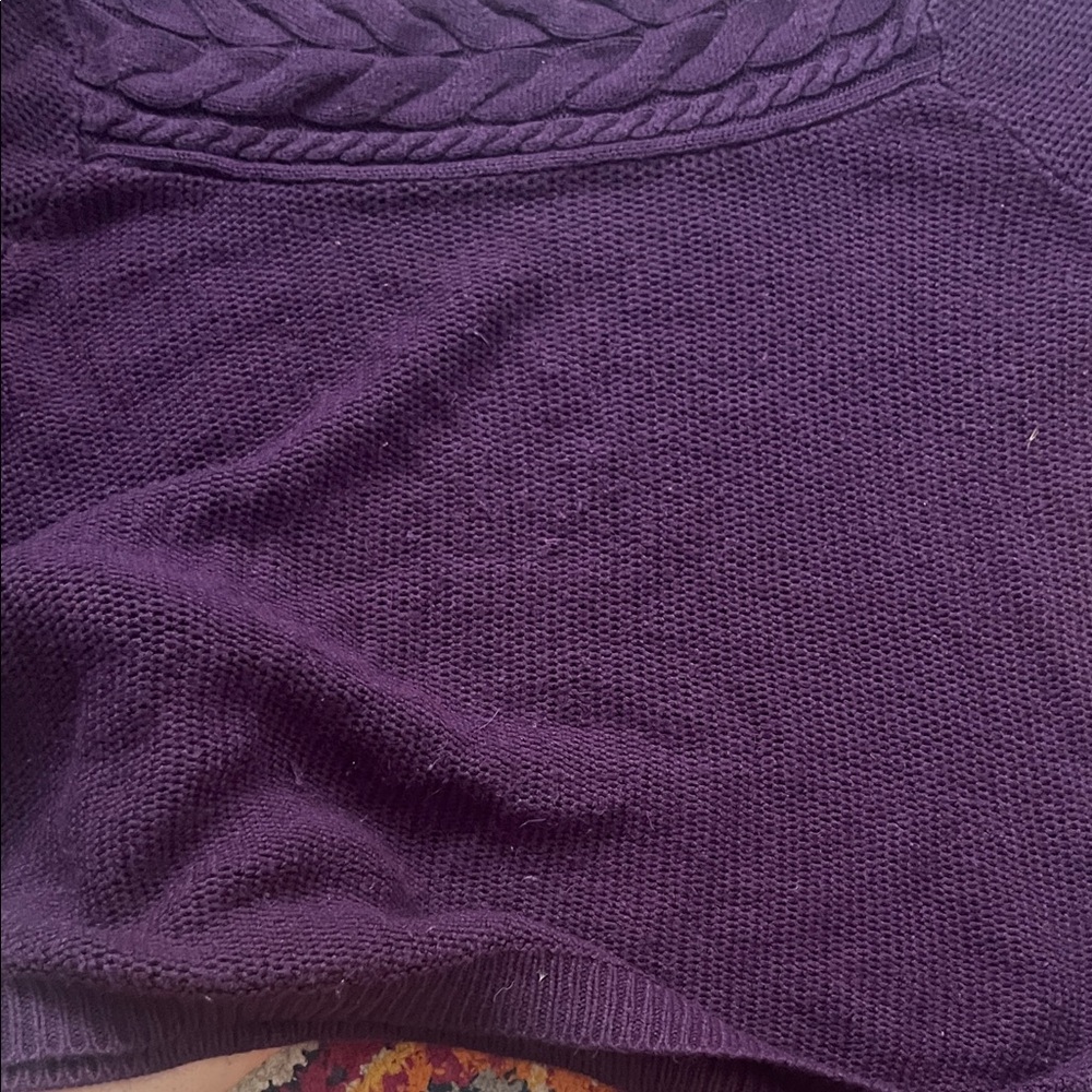 Croft & Barrow Women's Plus 2X Purple Sweater